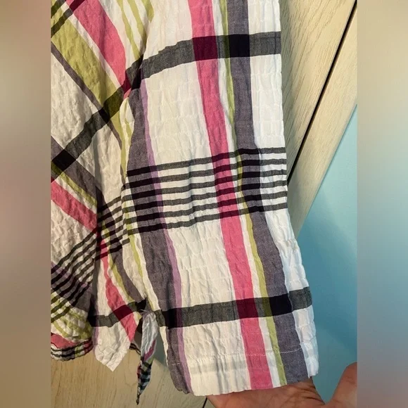 HABITAT clothes you live in Mixed Plaid Pullover shirt - Fiesta Sz XL - Picture 3 of 8